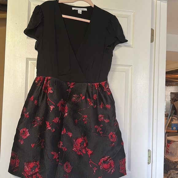 Diane von Furstenberg “Ivy” Dress with Metallic Brocade Skirt size 12 - Picture 4 of 8